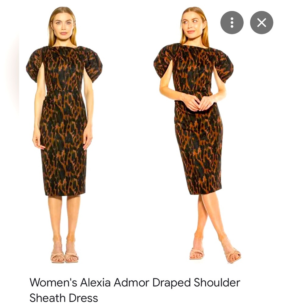 Alexia Admor sheath dress in abstract leopard, XL